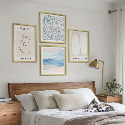 Composizione di 4 quadri Le forme astratte di Matisse