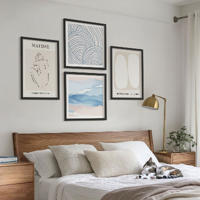 Composizione di 4 quadri Le forme astratte di Matisse