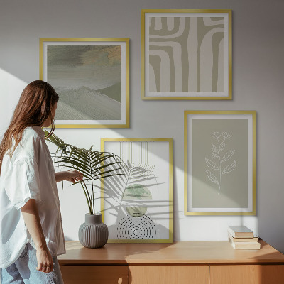 Galleria a parete Motivi geometrici di piante