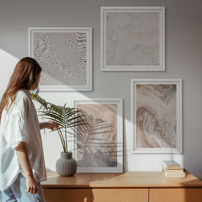 Polittico con cornice motivi a trama di pietra di marmo