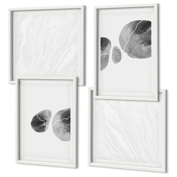 Polittico con cornice Schizzi di pittura astratta