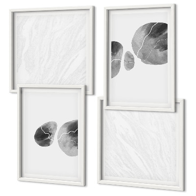 Polittico con cornice Schizzi di pittura astratta