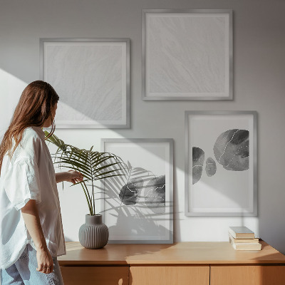 Polittico con cornice Schizzi di pittura astratta