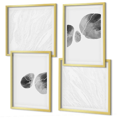 Polittico con cornice Schizzi di pittura astratta