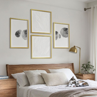 Polittico con cornice Schizzi di pittura astratta