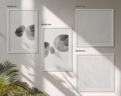 Schizzi di pittura astratta polittico con cornice