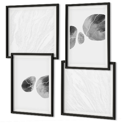 Polittico con cornice Schizzi di pittura astratta