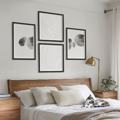 Polittico con cornice Schizzi di pittura astratta