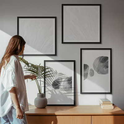 Polittico con cornice Schizzi di pittura astratta