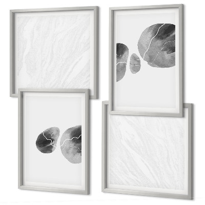 Polittico con cornice Schizzi di pittura astratta