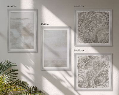 Composizione di 4 quadri Texture usurate in stile moderno