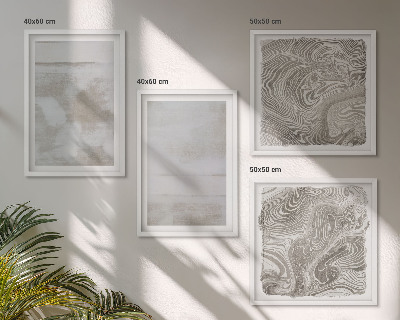 Composizione di 4 quadri Texture usurate in stile moderno