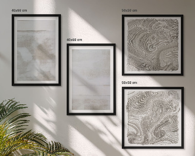Composizione di 4 quadri Texture usurate in stile moderno