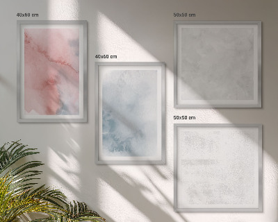 Composizione di 4 quadri Texture ad acquerello pastello