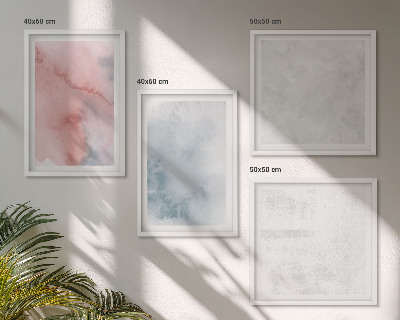 Composizione di 4 quadri Texture ad acquerello pastello