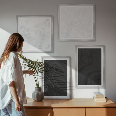 Polittico con cornice marmi scuri e luminosi