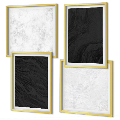 Polittico con cornice marmi scuri e luminosi