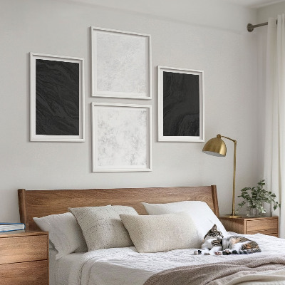 Polittico con cornice marmi scuri e luminosi