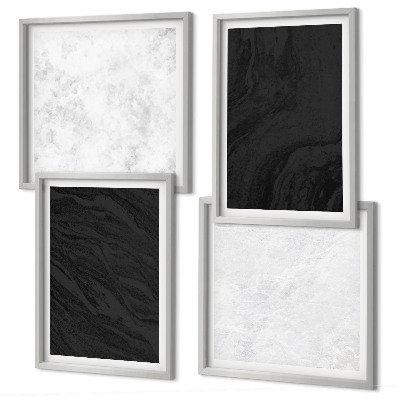 Polittico con cornice marmi scuri e luminosi