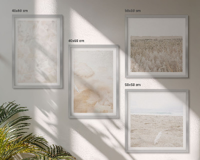 Polittico con cornice Texture pastello alla moda