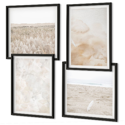 Polittico con cornice Texture pastello alla moda