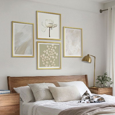 Galleria a parete Fiori alla moda, texture boho