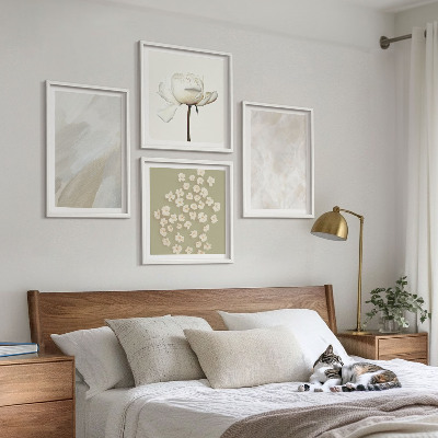Galleria a parete Fiori alla moda, texture boho