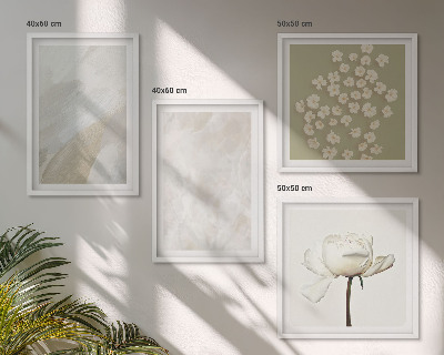 Galleria a parete Fiori alla moda, texture boho