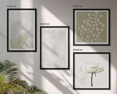 Galleria a parete Fiori alla moda, texture boho