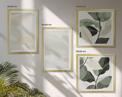 Composizione di 4 quadri Colori vivaci e astratti in stile boho