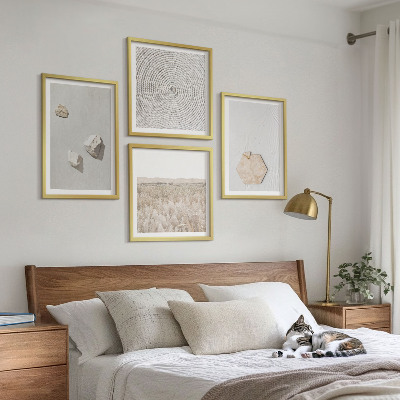 Polittico con cornice Texture leggere e boho effetto sabbia