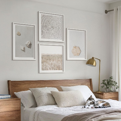 Polittico con cornice Texture leggere e boho effetto sabbia