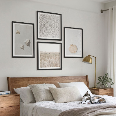 Polittico con cornice Texture leggere e boho effetto sabbia