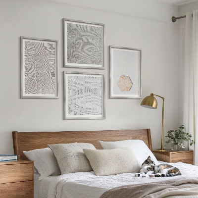 Galleria a parete Texture leggere e boho effetto sabbia