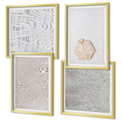 Galleria a parete Texture leggere e boho effetto sabbia