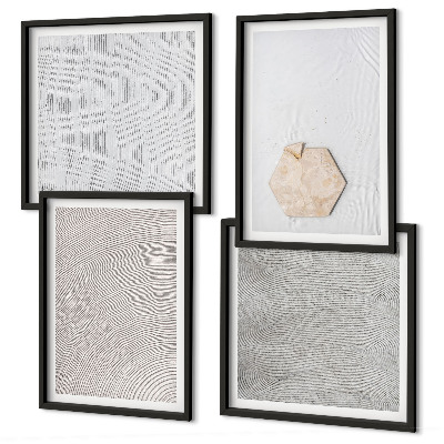 Galleria a parete Texture leggere e boho effetto sabbia