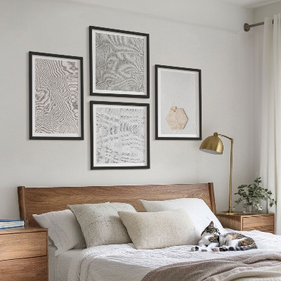 Galleria a parete Texture leggere e boho effetto sabbia