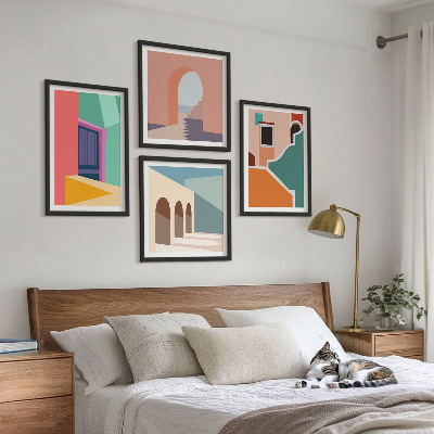 Galleria a parete Illustrazioni colorate della città