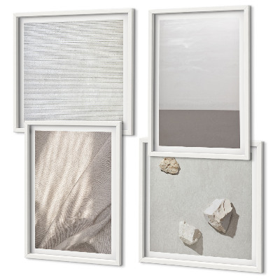 Polittico con cornice Delicate trame boho ispirate alla natura.