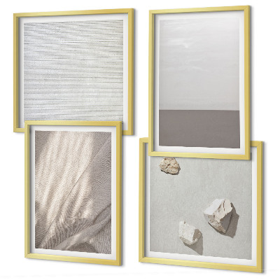 Polittico con cornice Delicate trame boho ispirate alla natura.