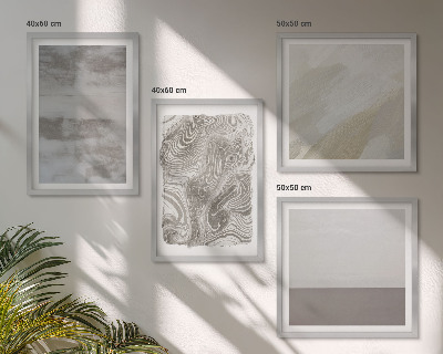 Composizione di 4 quadri strutture di design industriale