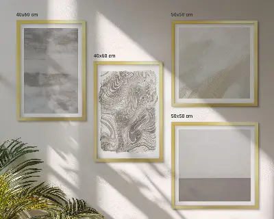 Strutture di design industriale composizione di 4 quadri