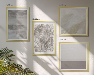 Composizione di 4 quadri strutture di design industriale