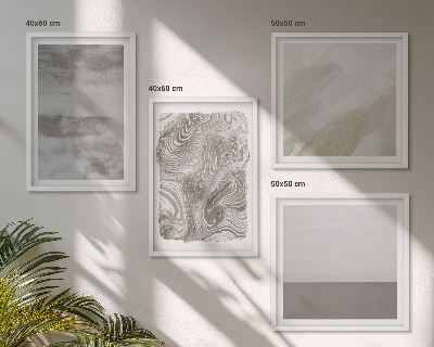 Composizione di 4 quadri strutture di design industriale