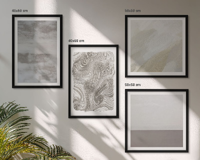 Composizione di 4 quadri strutture di design industriale