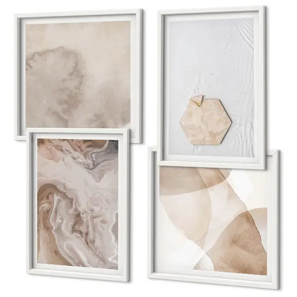Galleria a parete con design astratto ispirato alla natura