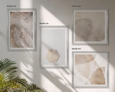 Galleria a parete con design astratto ispirato alla natura