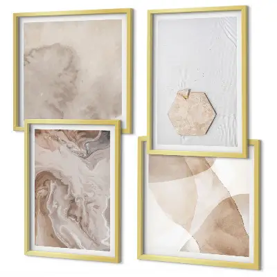 Galleria a parete con design astratto ispirato alla natura