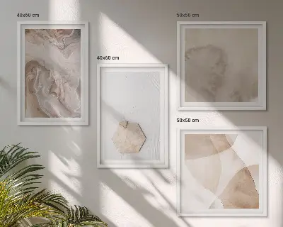 Galleria a parete con design astratto ispirato alla natura
