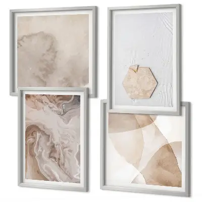 Galleria a parete con design astratto ispirato alla natura